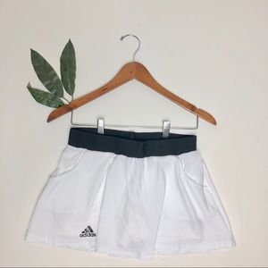 NWOT Adidas White Climalite Tennis Skirt